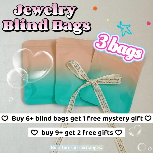 3 bags of titanium steel jewelry items